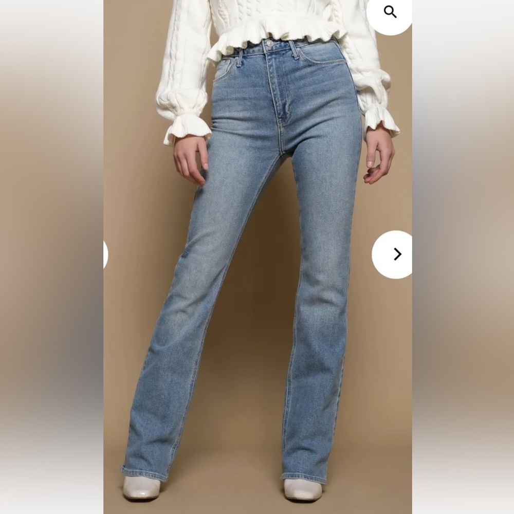 JUST BLACK Skinny Bootcut Jeans (light wash) Size 12, New With Tags!